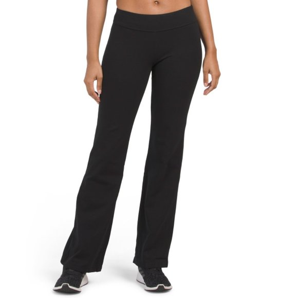 Spalding Pants & Jumpsuits Spalding Black Missy Bootleg Yoga Pants